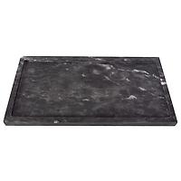 Artifacts Trading Company Marble Rectangular Tray Black Matte